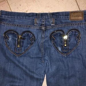 Frankie B jeans with heart pockets